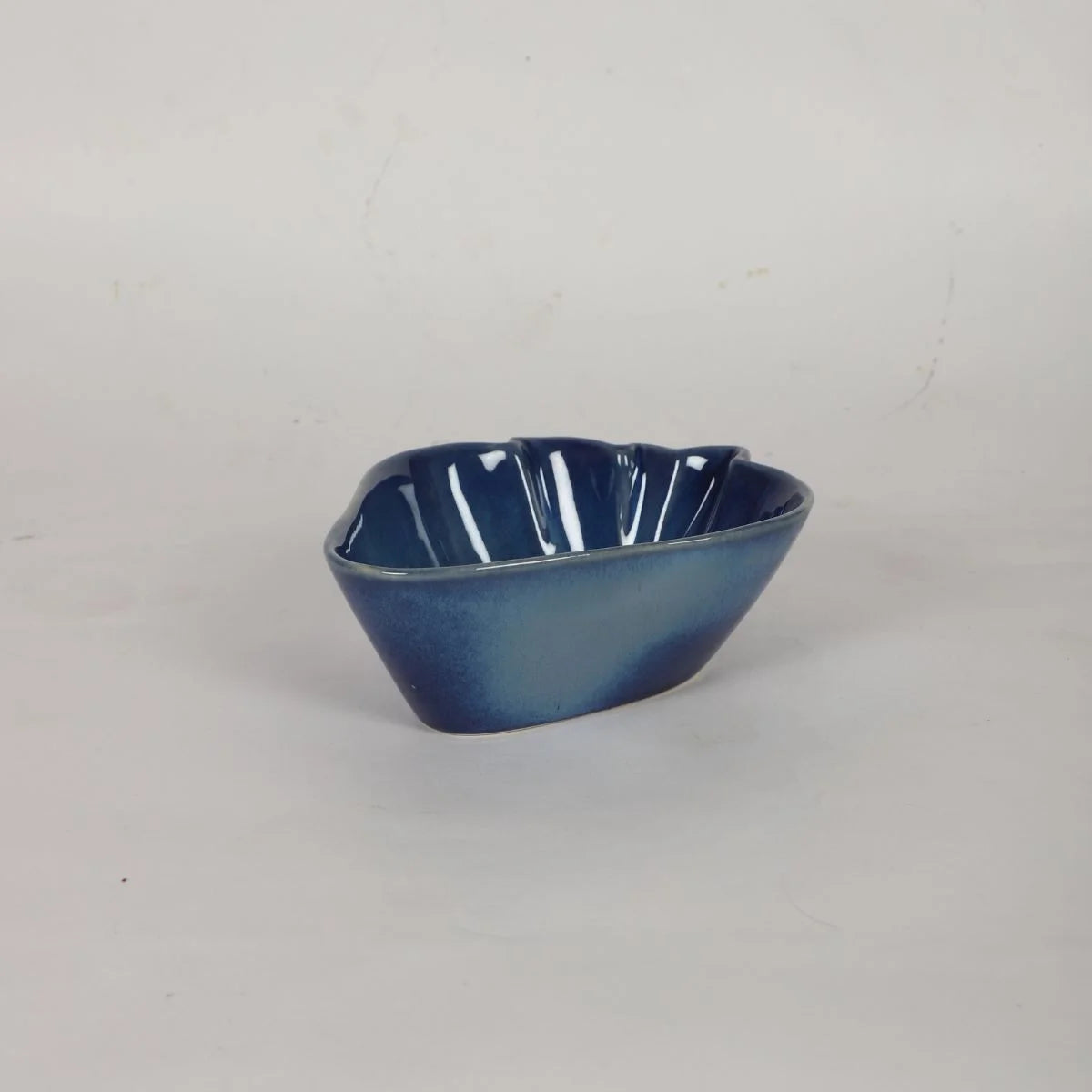 Helf Apple Cut Ceramic Bowl Unique Fruit and Snack Serving Dish