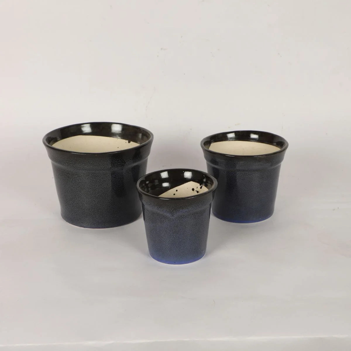 Rim Round Ceramic Plant Pots Modern Planter