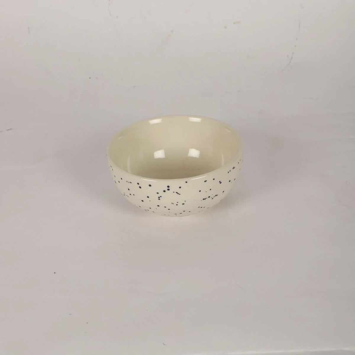 Modern Decorative Serving Black Spotted Ceramic Bowl