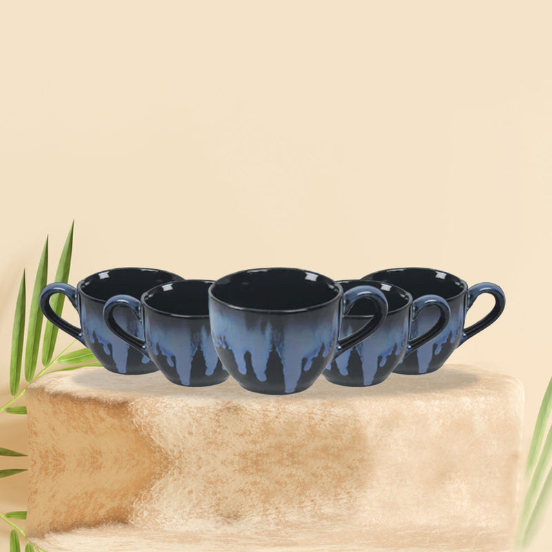 Jollis ceramic Blue Tea set for kitchen.