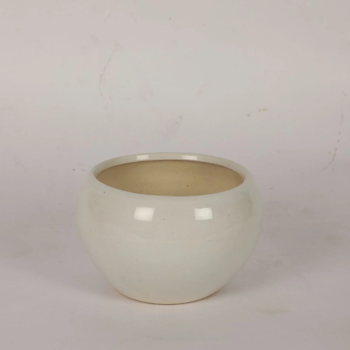 Apple Cut Ceramic Pot Decorative Indoor Plant Holder with a Unique Design