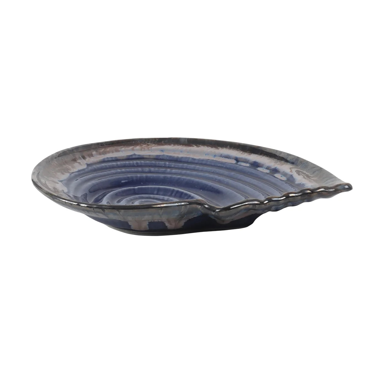 Fondle Ceramic Blue Tray for kitchen