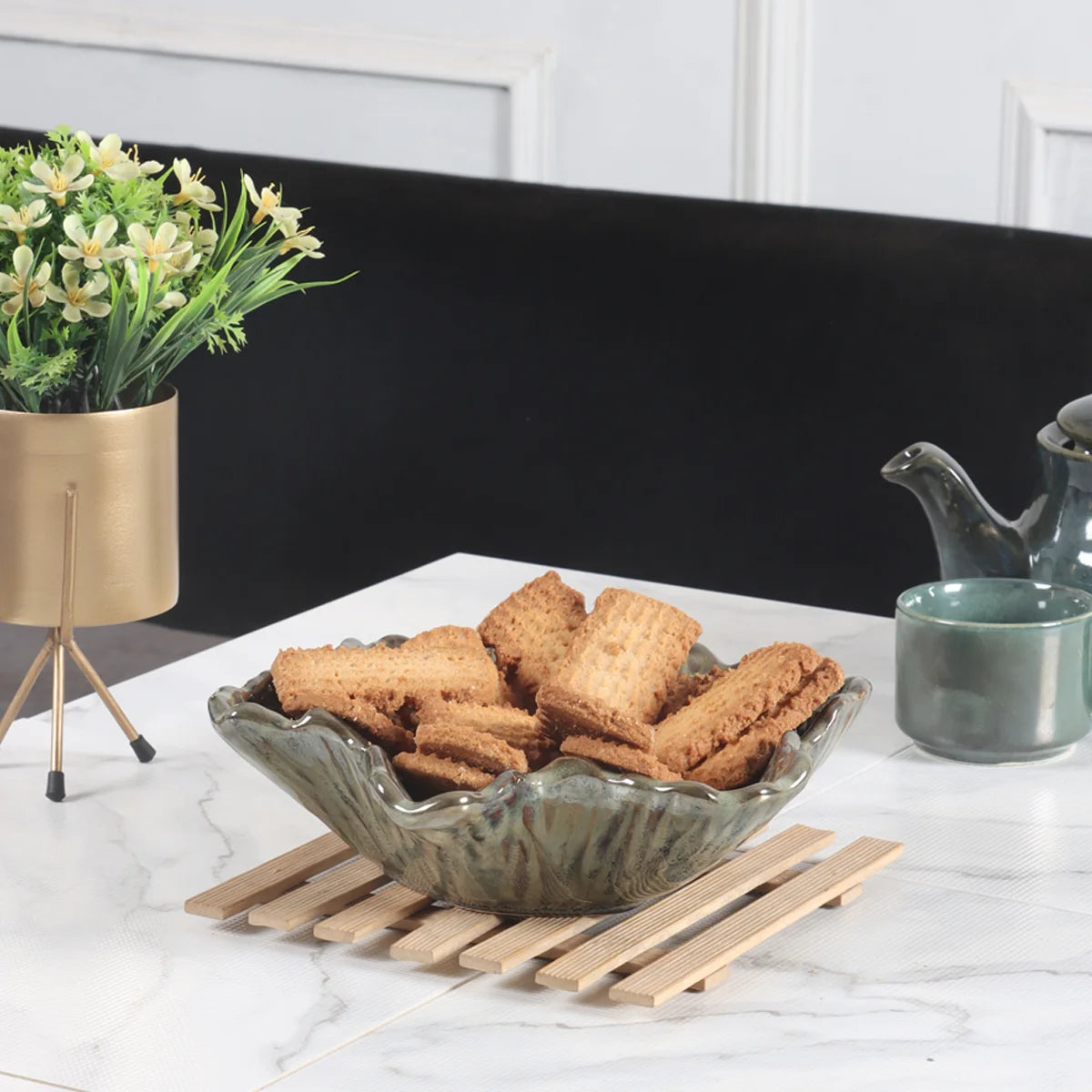 Epocath ceramic Green Bowl for kitchen.