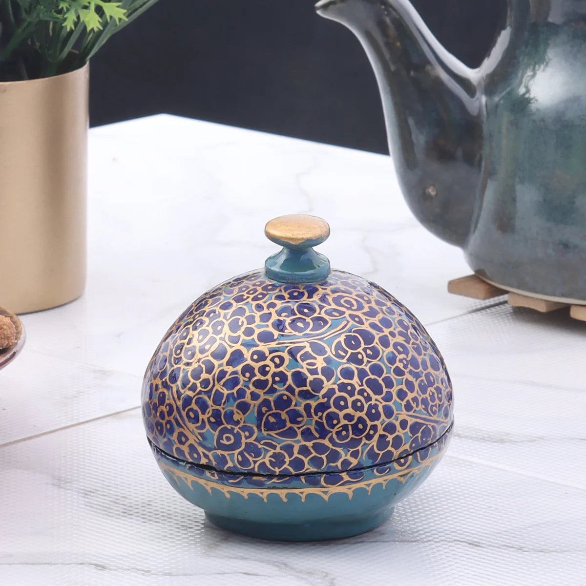 Loxley ceramics Blue Decor Bowl for kitchen.